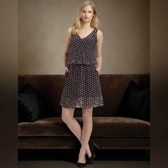 Marc by Marc Jacobs EUC Sz 4 Sleeveless Graphic Design Velvet Devore Dress (533) - Picture 1 of 14